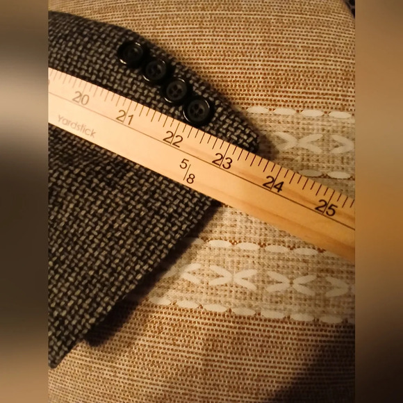 GIANFRANCO RUFFINI men's 46 R cashmere blend herringbone blazer Italy - Picture 13 of 13